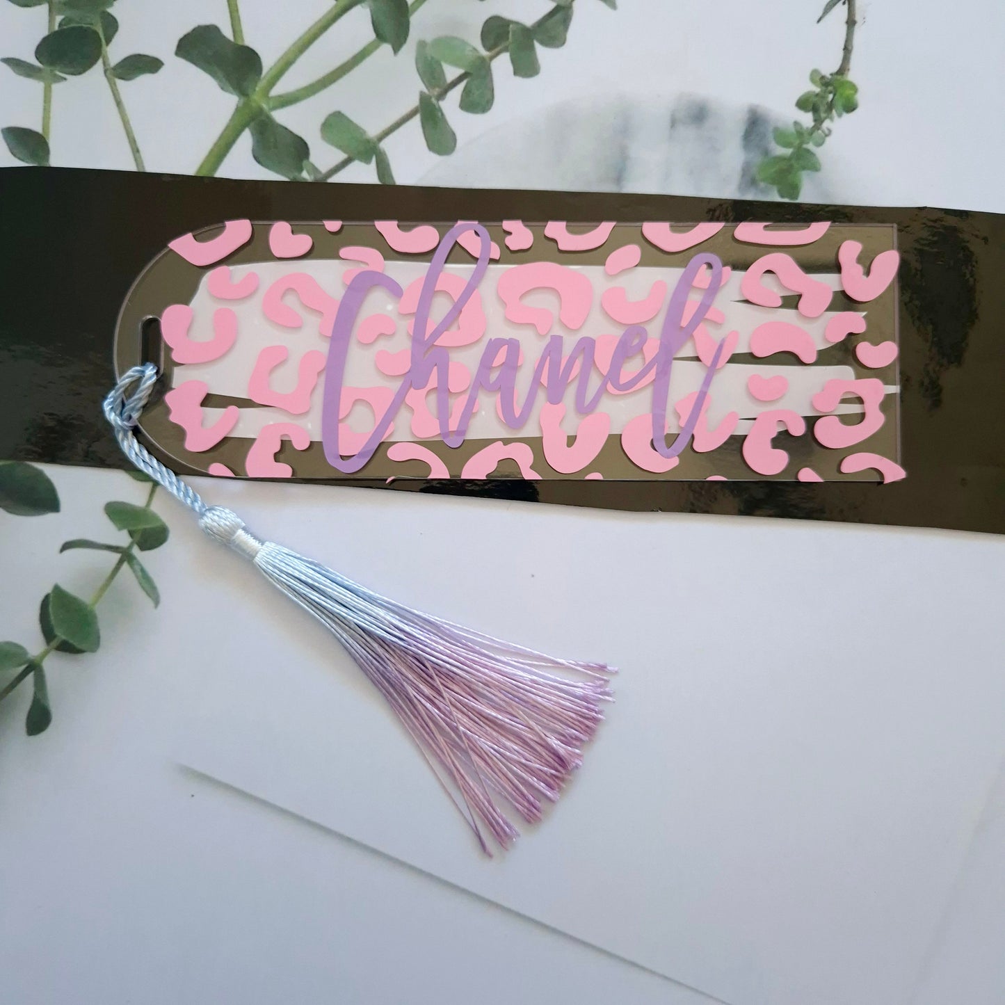 Custom Vinyl Name Book Mark - Pastels